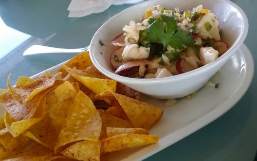 Halibut ceviche with Riesling